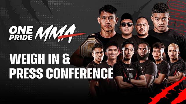 One Pride 89: Weigh-In + Press Conference - Full Match | One Pride 89