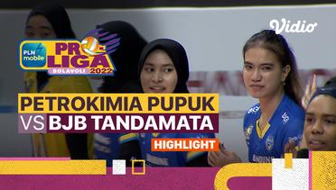 Highlights | Final Four:  Gresik Petrokimia Pupuk Indonesia vs Bandung BJB Tandamata | PLN Mobile Proliga Putri 2022