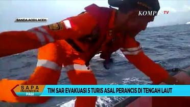 Tim SAR Evakuasi 5 Turis Asal Prancis di Tengah Laut