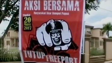 VIDEO: Aksi Unjuk Rasa Warga Papua Desak PT Freeport Mundur