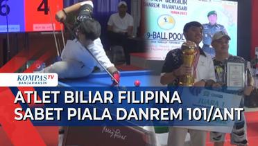 Atlet Biliar Filipina Raih Piala Danrem 101/Antasari di 9 Ball Open HC Tournament 2023