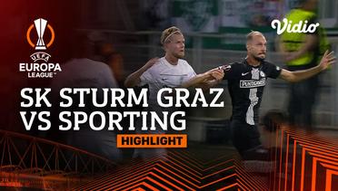 SK Sturm Graz vs Sporting - Highlights | UEFA Europa League 2023/24