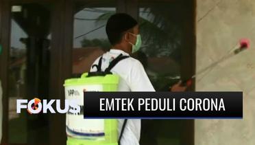 Putus Mata Rantai Covid-19, YPP dan Bukalapak Semprot Cairan Disinfektan di Ciawi, Bogor