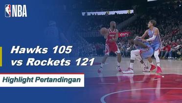 NBA I Cuplikan Pertandingan : Rockets 121 vs Hawks 105