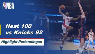 NBA I Cuplikan Pertandingan : Heat 100 vs Knicks 92