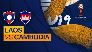 Full Match - Laos vs Cambodia | AFF U-19 Championship 2022