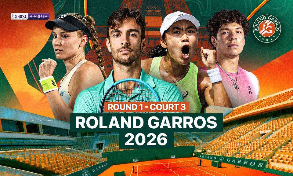 Roland Garros 2026: Round 1 - Court 3