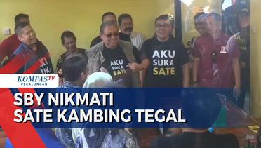 SBY Berkunjung ke Kota Tegal dan Menikmati Sate Kambing Khas Setempat