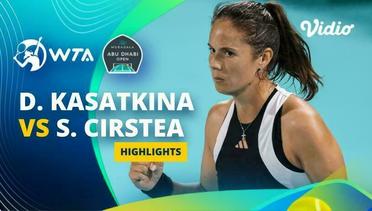Quarterfinal: Daria Kasatkina vs Sorana Cirstea - Highlights | WTA Mubadala Abu Dhabi Open 2024