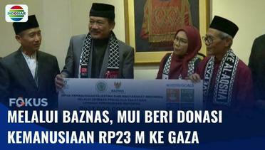 MUI Salurkan Donasi Kemanusiaan ke Gaza melalui Baznas Sebesar Rp23 Miliar | Fokus