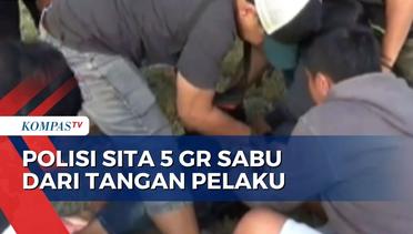 Mencoba Kabur Saat Hendak Ditangkap, Kurir Sabu di Pinrang Nyaris Ditembak Polisi!