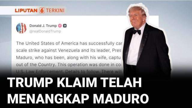 Donald Trump Klaim Tangkap Presiden Venezuela, Maduro, Usai Serangan Skala Besar AS ke Venezuela