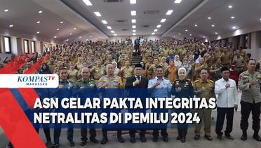 ASN Gelar Pakta Integritas Netralitas Di Pemilu 2024