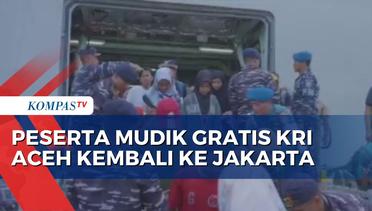 KRI Banda Aceh Bawa 356 Peserta Mudik Gratis ke Jakarta