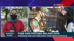 Hari Pertama PSBB di Malang, Polisi Perketat Pemeriksaan