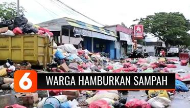 Kesal Tidak Diurus, Warga di Ternate Hamburkan Sampah ke Tengah Jalan Raya | Liputan 6