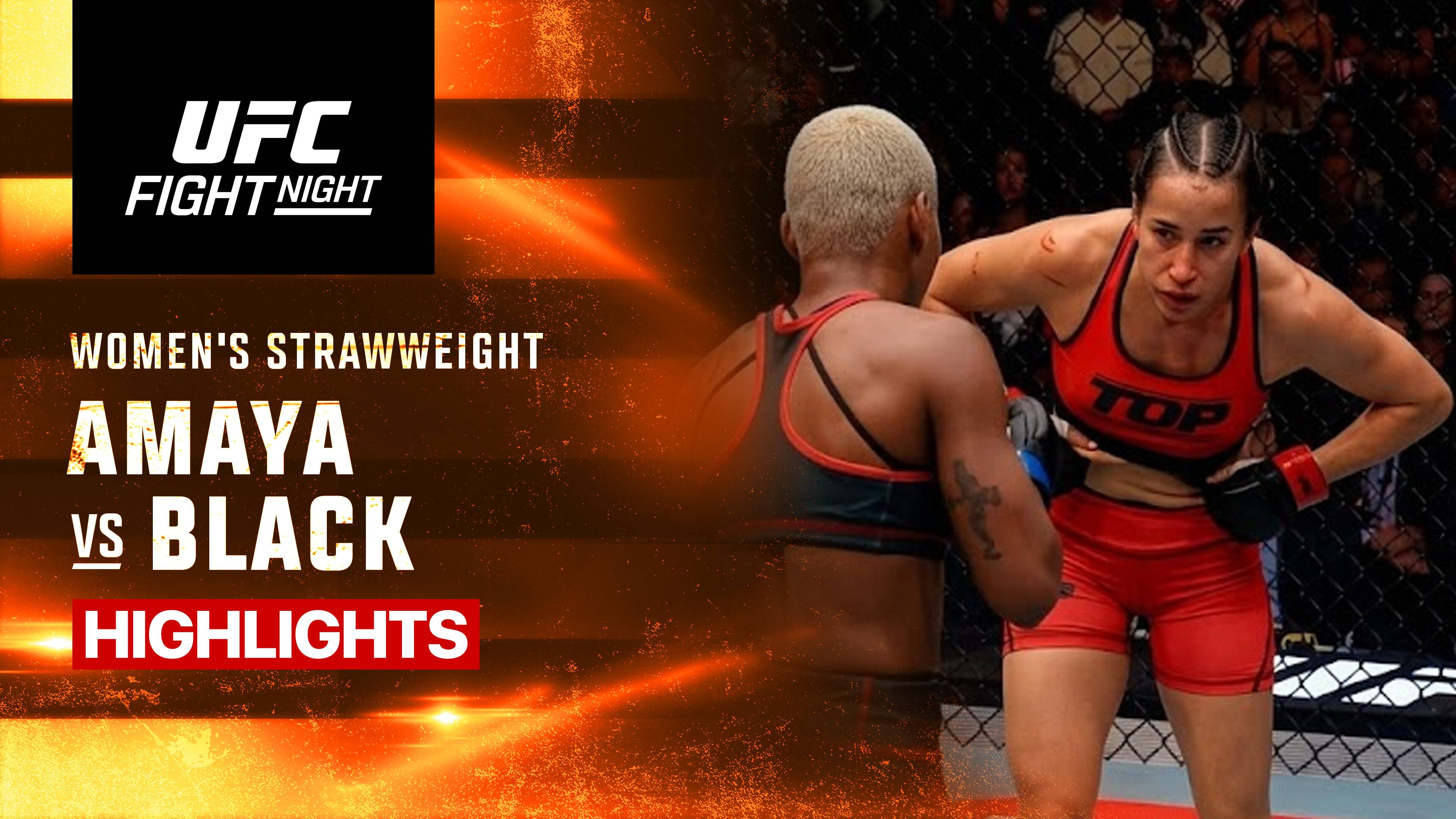 Melissa Amaya vs Tina Black - Women's Strawweight | UFC Fight Night