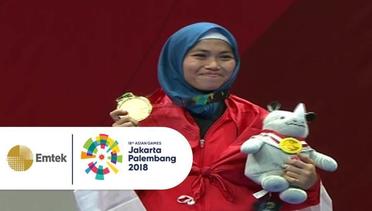BANGGA! Emas Pertama Indonesia oleh Defia Rosmaniar, Pengalungan Medali dari Presiden Joko Widodo