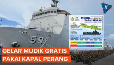 TNI AL Gelar Mudik Gratis Pakai Kapal Perang, Bisa Angkut 300 Pemudik Motor