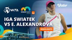Iga Swiatek vs Ekaterina Alexandrova - Highlights | WTA Miami Open 2024