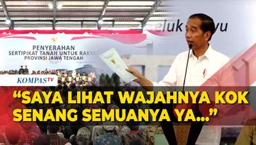 [FULL] Pidato Jokowi Serahkan Sertifikat Tanah ke Warga Jawa Tengah di Cilacap