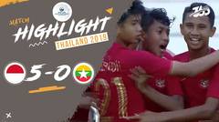 Full Highlight - Indonesia 5 vs 0 Myanmar | Piala AFF U-15 2019