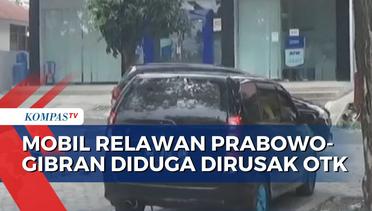 Mobil Relawan Prabowo-Gibran Sulsel Diduga Dirusak OTK