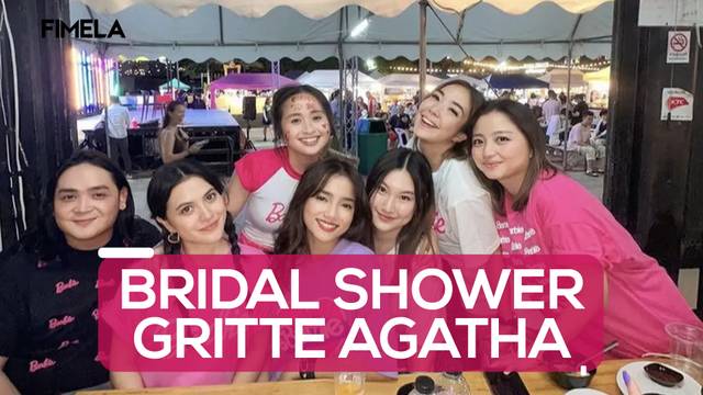 Potret Bridal Shower Gritte Agatha di Bangkok Pakai Kaos Barbie