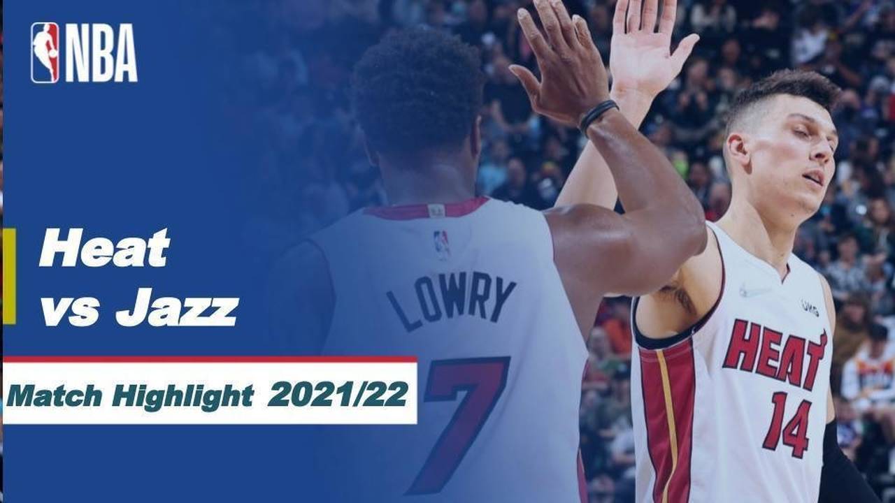 Match Highlight Miami Heat vs Utah Jazz NBA Regular Season 2021/22 Vidio