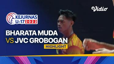 Highlights | Perempat Final - Putra: Bharata Muda vs JVC Grobogan | Kejurnas Bola Voli Antarklub U-17 2022