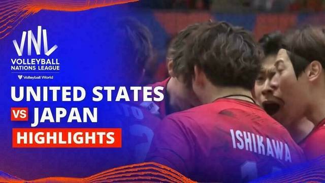 Men: United States vs Japan - Highlights | Volleyball Nations League 2025