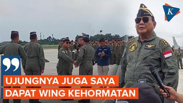 Prabowo Dapat Brevet Wing Penerbang