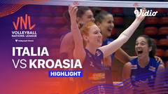 Match Highlights | Italia vs Kroasia | Women’s Volleyball Nations League 2023