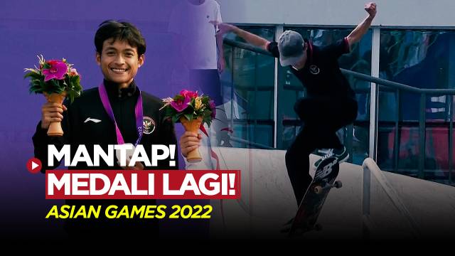 Aksi Sanggoe Darma Tanjung yang Sukses Raih Medali Perak Skateboard di Asian Games 2022
