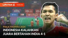Juara Grup! Indonesia Tumbangkan Juara Bertahan India 4-1 di Piala Thomas 2024 | Liputan 6