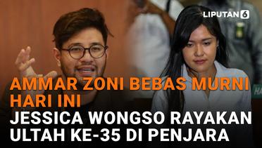 Ammar Zoni Bebas Murni Hari Ini, Jessica Wongso Rayakan Ultah ke-35 di Penjara