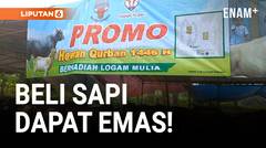 Demi Menarik Pelanggan, Penjual Hewan Kurban Kasih Hadiah Logam Mulia