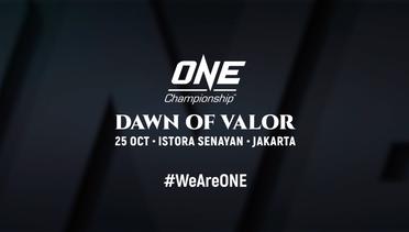 Dukung Petarung Indonesia Berlaga Di One Championship Dawn Of Valor