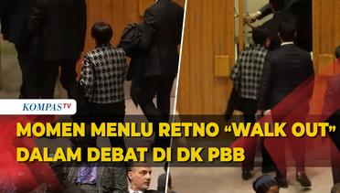 Momen Menlu Retno Walk Out saat Perwakilan Israel Bicara sol Gaza di Debat Terbuka DK PBB