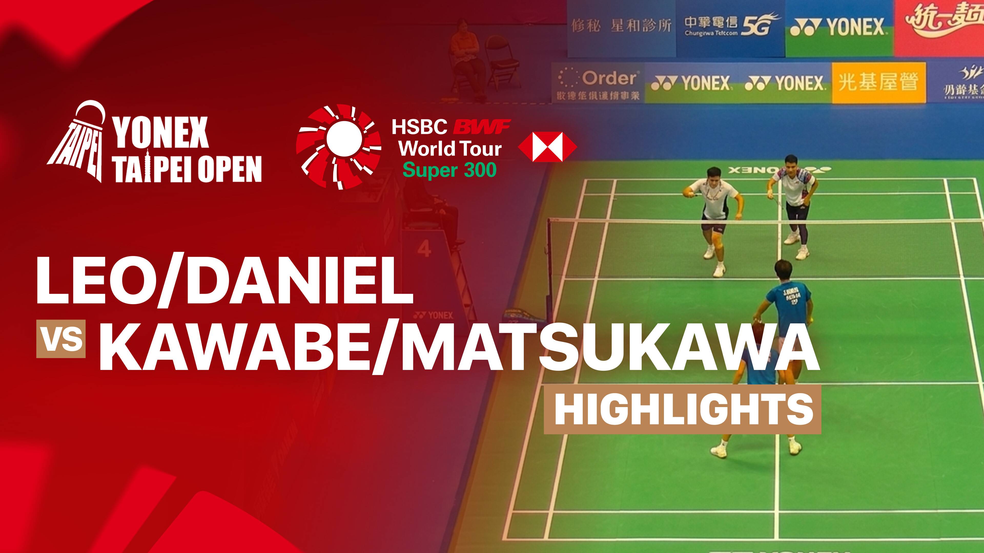 Leo Rolly Carnando/Daniel Marthin (INA) vs Haruki Kawabe/Kenta Matsukawa (JPN) - Men's Doubles Round of 16 | YONEX Taipei Open 2026