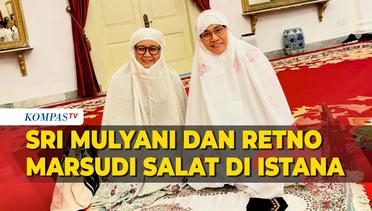 Sri Mulyani Unggah Potret Satu Sajadah Bareng Retno Marsudi saat Bukber Kabinet Menteri