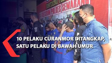 10 Pelaku Curanmor di Semarang Ditangkap Polisi, 1 Pelaku di Bawah Umur