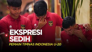 Ekspresi Sedih Para Pemain Timnas Indonesia U-20 setelah Indonesia Batal Menjadi Tuan Rumah Piala Dunia U-20
