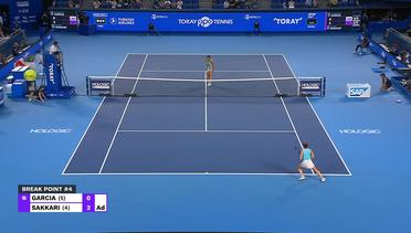 Quarter Final: Caroline Garcia vs Maria Sakkari - Highlights | WTA Toray Pan Pacific 2023