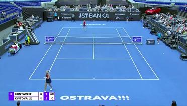 Match Highlights | Anett Kontaveit 2 vs 0 Petra Kvitova | J&T Banka Ostrava Open 2021