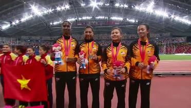 Athletics Women's 4x400m Relay Final Victory Ceremony (Day 6) | 28th SEA Games Singapore 2015