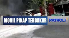 Diduga Korsleting Mesin, Mobil Terbakar di SPBU Lumajang - Patroli Pagi