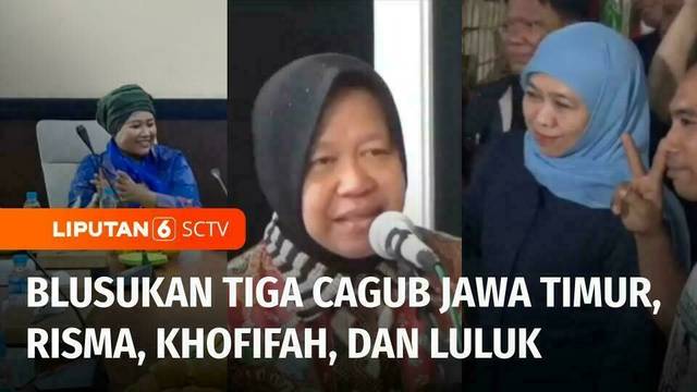 Tiga Cagub Jawa Timur Blusukan dan Sowan, Siapa yang Lebih Dikenal Warga? | Liputan 6