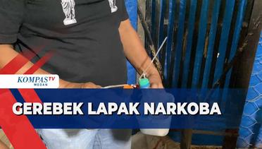 Satresnarkoba Polrestabes Medan Gerebek Lapak Narkoba di Pancur Batu