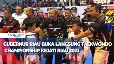 Gubernur Riau Buka Langsung Taekwondo Championship Kejati Riau 2023